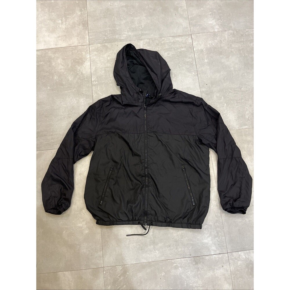 H&M Divided Black Windbreaker Jacket - Size XL - 054